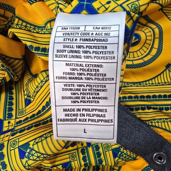 Adidas Golden State Warriors NBA Gray Jacket Mens Large - Picture 6 of 11